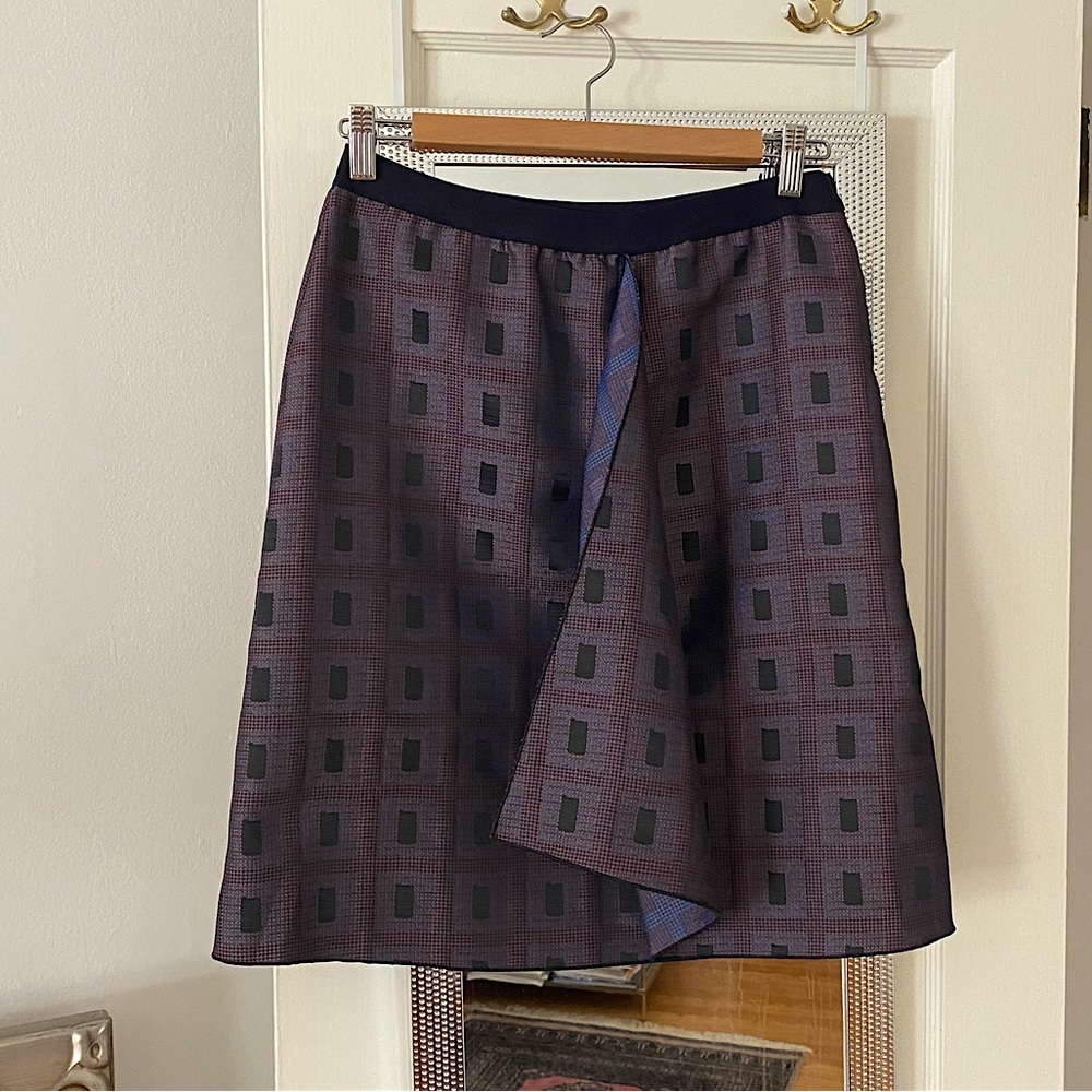 Jacquard geo skirt
